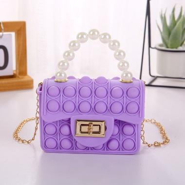 Korea Style Tas Selempang Mini Mutiara Pop It Anak SAS772 - Tas Anak - Tas Jelly Rubber - Tas Import