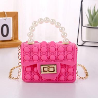 Korea Style Tas Selempang Mini Mutiara Pop It Anak SAS772 - Tas Anak - Tas Jelly Rubber - Tas Import