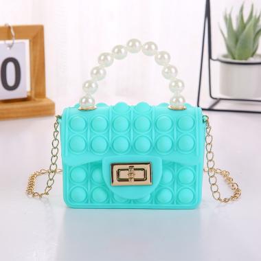 Korea Style Tas Selempang Mini Mutiara Pop It Anak SAS772 - Tas Anak - Tas Jelly Rubber - Tas Import