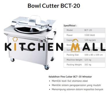 WIRASTAR BCT-20 Bowl Cutter Adonan Daging Bakso