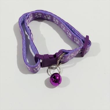KALUNG KUCING ANJING MOTIF kalung kucing anjing motif paw Ungu -