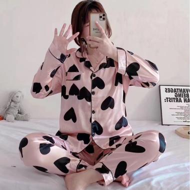 Piyama Satin Lengan Panjang Import Premium | Baju Tidur Satin Lengan Panjang | Piyama Dewasa Satin L