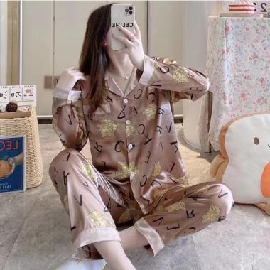 Piyama Satin Lengan Panjang Import Premium | Baju Tidur Satin Lengan Panjang | Piyama Dewasa Satin V