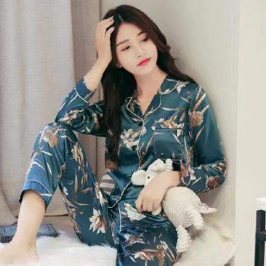 Piyama Satin Lengan Panjang Import Premium | Baju Tidur Satin Lengan Panjang | Piyama Dewasa Satin F