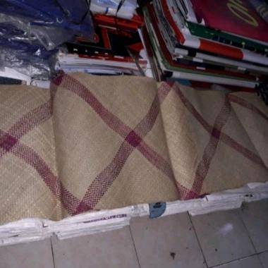 Tikar tenun Pandan Motif warna untuk kursi panjang 200x50 cm, ter Murah