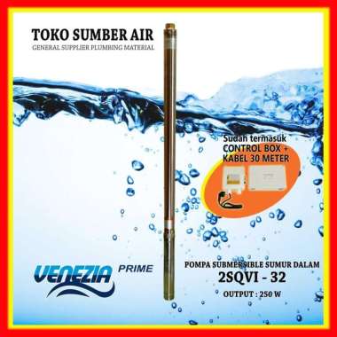 POMPA SUBMERSIBLE VENEZIA 2SQV 1-32 DENGAN KABEL Casing 2 inch