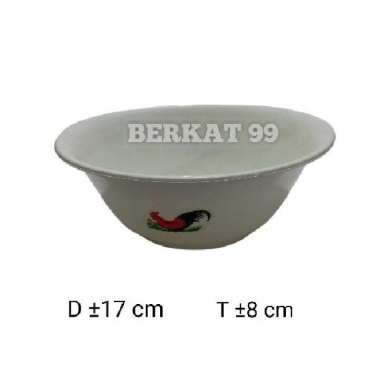 MANGKOK MANGKUK PUTIH JAGO PLASTIK / NKS 007