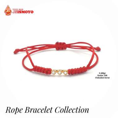 Gelang Emas Tali Valena Three Love Aurora J5 Ismoyo HITAM