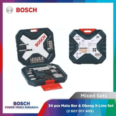 Mata Bor & Mata Obeng Set Bosch 34 pcs X-Line Set