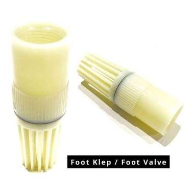 foot klep PVC jumbo 1 inch / klep saringan pipa air bawah drat 1"