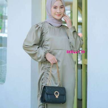 DARLA ANDINI DRESS SERUT | GAMIS SERUT SATIN | DRESS KONDANGAN BRIDESMAID Sage
