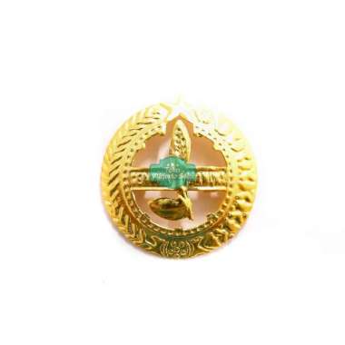 Pin Tanda Topi Tunas Emas Besar Bundar Badge Logo Topi Pramuka Tatop 45mm - 1 Buah