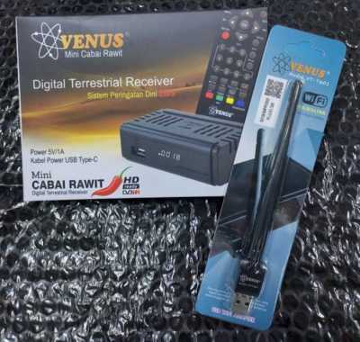 Set Top Box Mini TV DIGITAL DVB T2 /DVBT2 Venus Cabai Rawit Mini - STB Mini STB Mini + Wifi