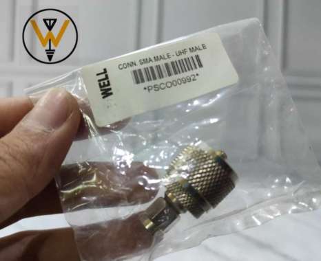 CONNECTOR / KONEKTOR SMA MALE-UHF MALE
