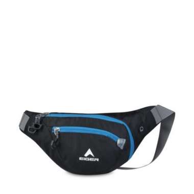 Tas Pinggang Eiger Crystalin 1F Waist Bag Tas Selempang Outdoor Ori blue