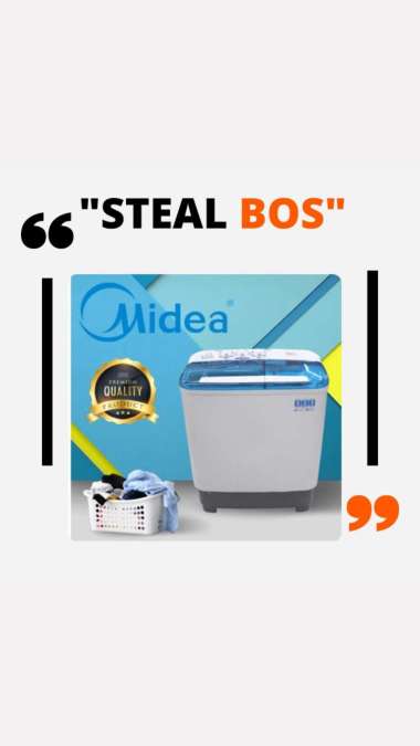 Midea mesin cuci 2 tabung MIDEA 6kg(MTD78P-1301Q) Mesin cuci 2 tabung