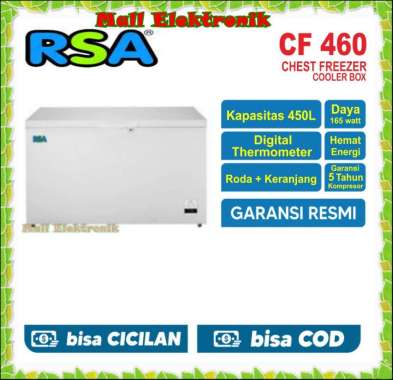 RSA CF 460/450 CHEST FREEZER BOX 450 L LEMARI PEMBEKU 450 LITER BY GEA