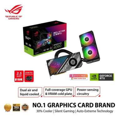 VGA ASUS ROG Strix LC GeForce RTX 4090 24GB GDDR6X OC Edition