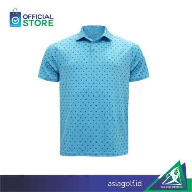 T Shirt Golf Under Armour Bloom Print | Golf | Kaos Polo Golf L Blue