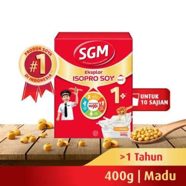 SGM Eksplor Advance Soya 1+ 400gr Vanila / Madu - Susu Anak Diatas 1 Tahun madu
