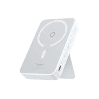 Baseus Powerbank Magpro Magsafe Bracket Wireless Charging 5000mAh 20W Putih
