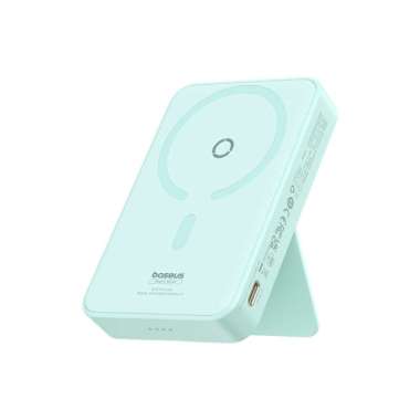 Baseus Powerbank Magpro Magsafe Bracket Wireless Charging 5000mAh 20W Biru Muda