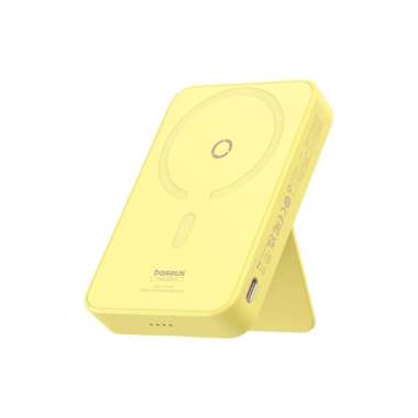 Baseus Powerbank Magpro Magsafe Bracket Wireless Charging 5000mAh 20W Kuning