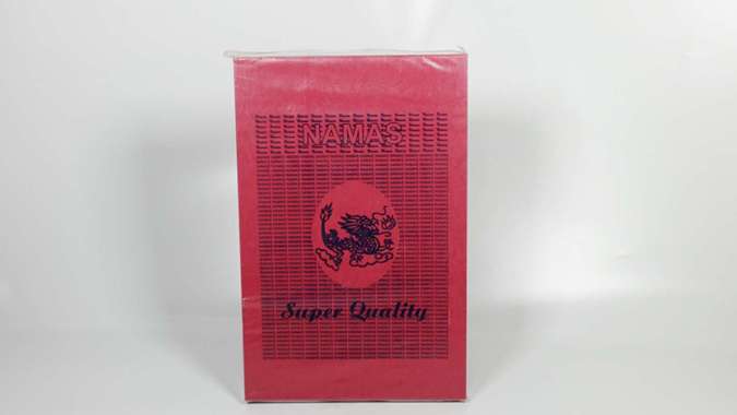 Namas Kertas Buffalo Jilid warna Ukuran A4 [ Merah ]