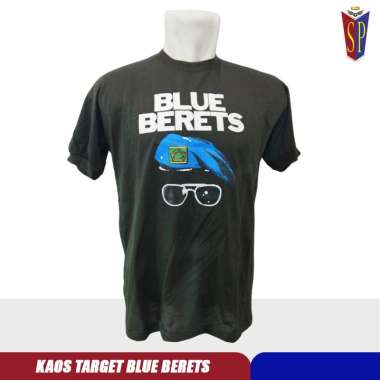 Kaos Blue Berets Target Gambar - Kaos Target Blue Berets XXL
