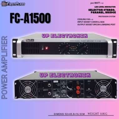Power Amplifier Firstclass FC-A1500 2000 Watt Original Multicolor