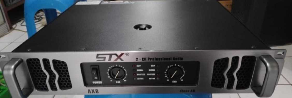 Power Profesional Audio Amplifier Merk STX Type AX8 Multicolor
