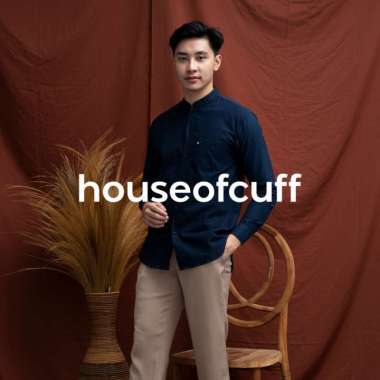 Houseofcuff Kemeja Lengan Panjang Pria Biru Dongker XL