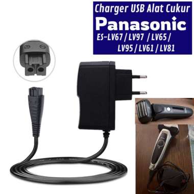Charger Shaver Panasonic ES LV67 LV97 LV65 LV95 LV61 LV81 Alat Cukur Rambut EU Plug