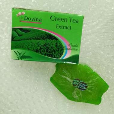 Sabun Whitening Murah Dovina Green Tea BOM ORI / SABUN GREEN TEA EXTRACT BPOM 100 GRAM