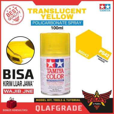 PS-42 TRANSLUCENT YELLOW Tamiya Polycarbonate RC paint PS 42