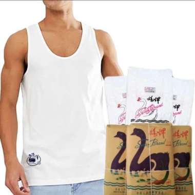 Swan Singlet Kaos Atasan Pria 34