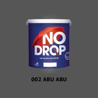 Cat Tembok Waterproofing NO DROP Abu-abu 002 (4Kg)