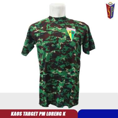 Kaos PM Target Loreng Logo - Kaos Target PM XL
