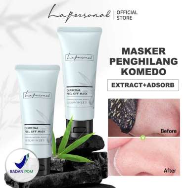 La.personal Pembersih Komedo Peel Off Mask Penghilang Komedo Hidung Masker Charcoal Menghilangkan Ko
