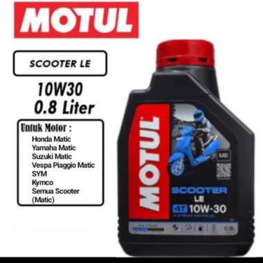 OLI MOTOR MOTUL SCOOTER LE 10W30 0.8L - SCOOTER/MATIC YAMAHA HONDA DLL