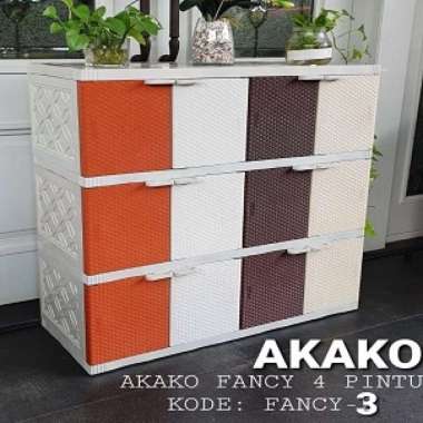 LEMARI PAKAIAN AKAKO FANCY SUSUN 3