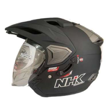 HELM NHK PREDATOR CRYPTON XL XXL HELM NHK HALF FACE Hitam Doff XL