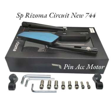 SPION RIZOMA NEW 100% MODEL CIRCUIT 744 FULL ALMUNIUM CENSI - SEAESAW Hitam
