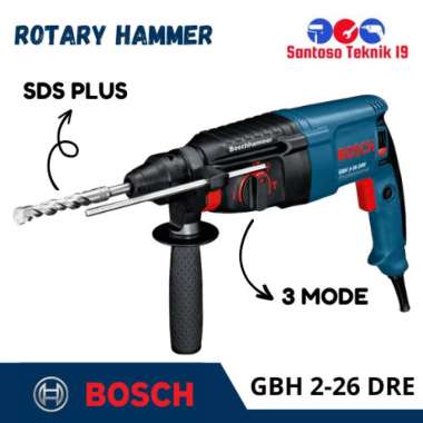 BOSCH GBH 2-26 DRE / Mesin Bor Beton 26mm / Rotary Hammer Drill Multicolor