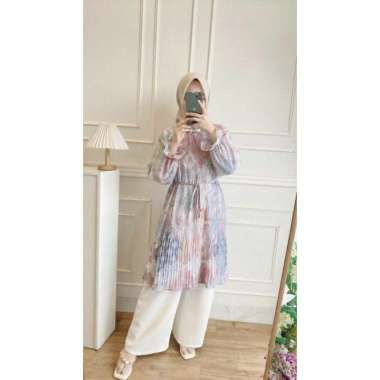 Mosela Ceruty Tunik Import sky blue