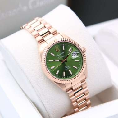 ALEXANDRE CHRISTIE AC5016 / AC 5016 ROSEGOLD GREEN SAPPHIRE ORIGINAL