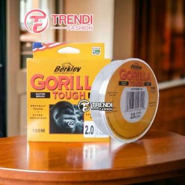 Senar Pancing Berkley Gorilla - Senar Ikan - Senar Fishing - Benang Pancing Berkualitas 0.26 Putih