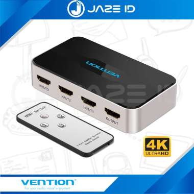 Vention HDMI 2.0 Switcher 3 Input 1 Output 4K Aux Toslink Optic Out In NON AUX