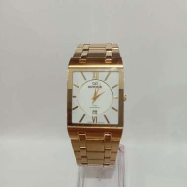 JAM TANGAN MIRAGE 7908 PRIA GOLD WHITE ORIGINAL