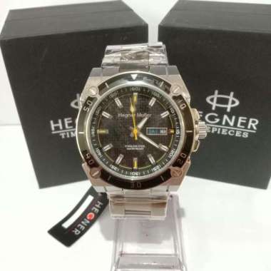 JAM TANGAN PRIA HEGNER MULLER HM-710G ORIGINAL GARANSI RESMI 1 TAHUN S BLACK YELLOW